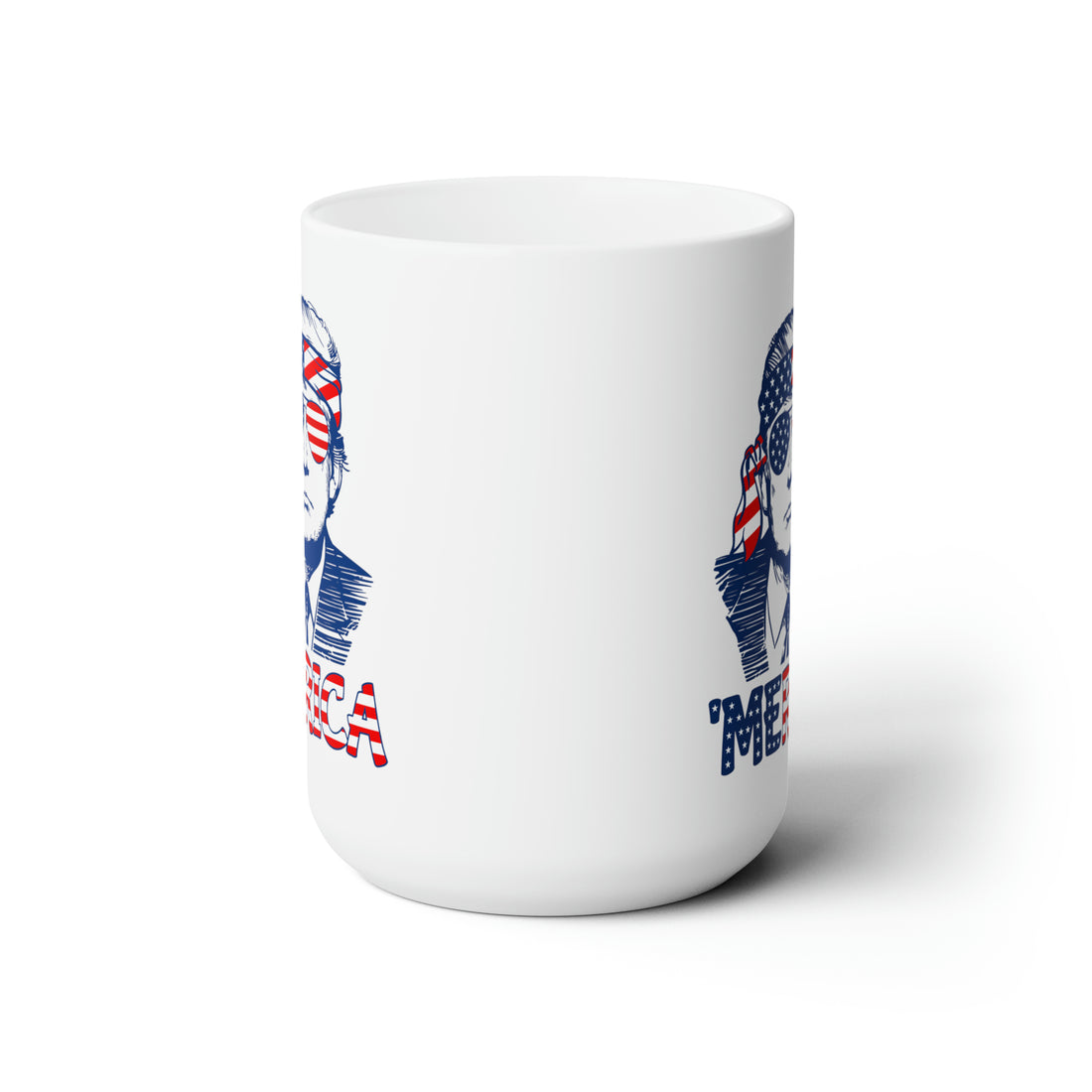 Merica Trump White Ceramic Mug