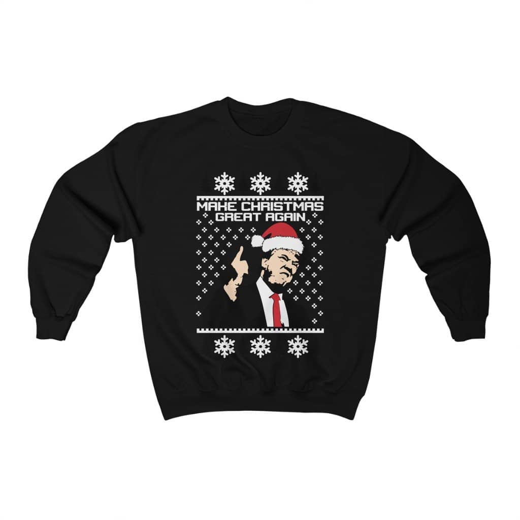 The Donald Trump Ugly Sweater Make Christmas Great Again Christmas Sweatshirt - Trumpshop.net