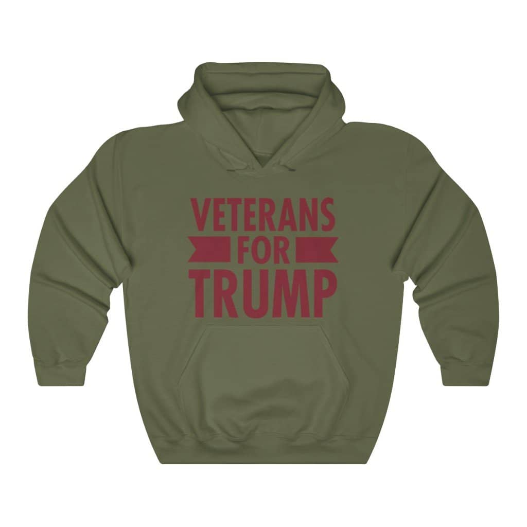 Veterans for Trump Pullover Hoodie 8 oz. - Trumpshop.net