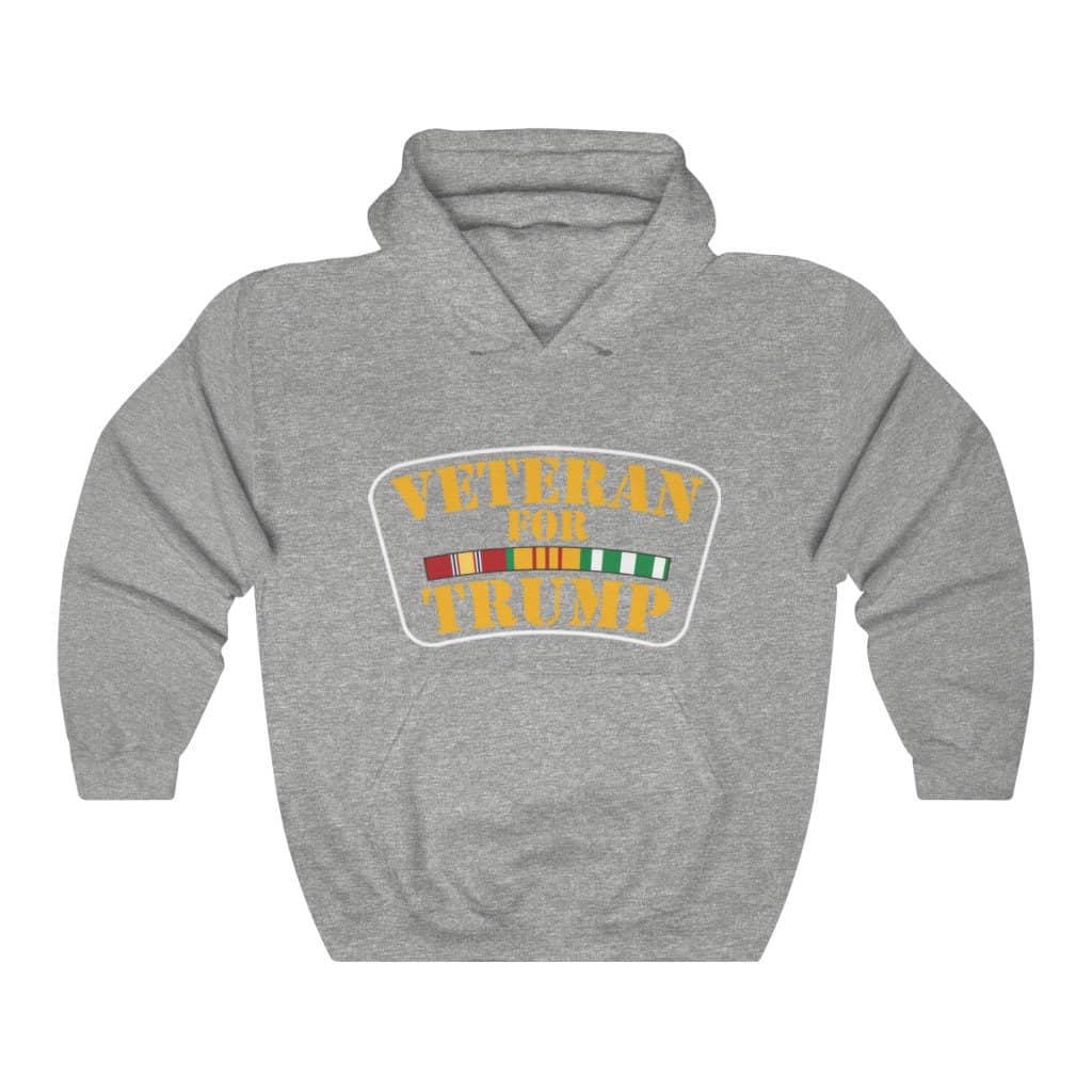 Veteran for Trump Pullover Hoodie 8 oz. - Trumpshop.net