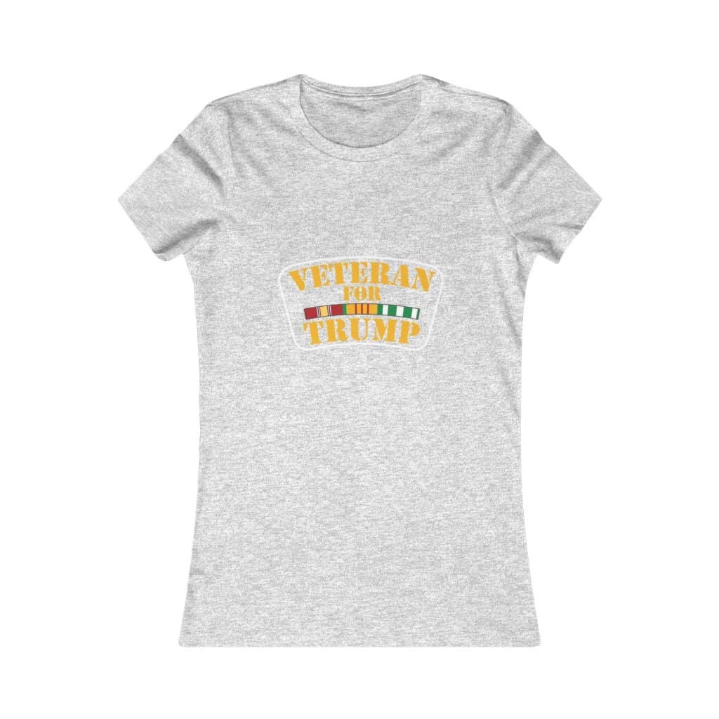 Veteran for Trump Softstyle Ladies' T-Shirt - Trumpshop.net