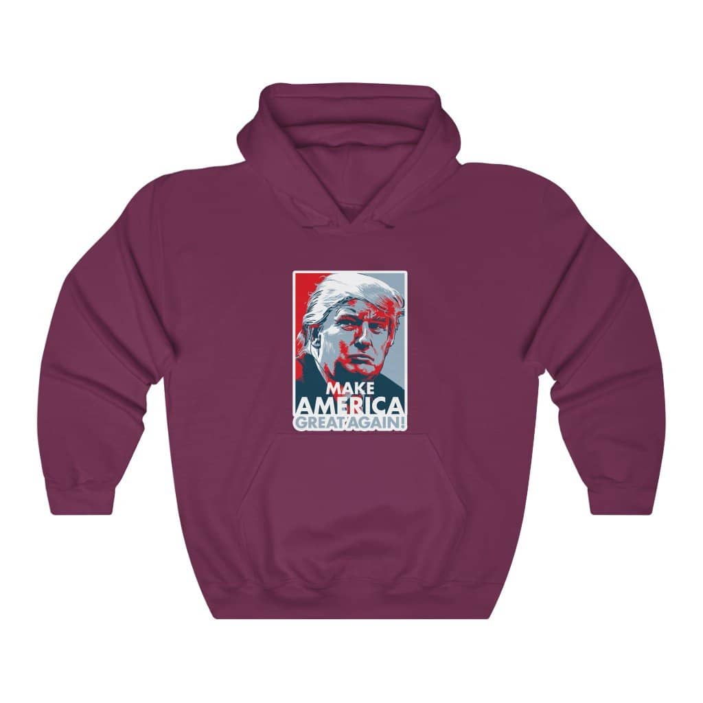 Make America Great Again Trump Iconic Pullover Hoodie - Trumpshop.net