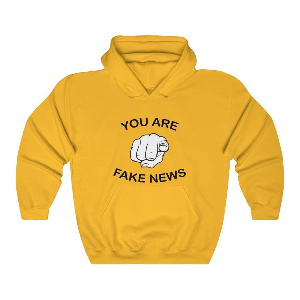You Are Fake News! Pullover Hoodie 8 oz. - Trumpshop.net
