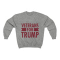 Veterans for Trump Crewneck Pullover Sweatshirt  8 oz. - Trumpshop.net