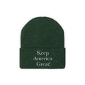 Keep America Great Emboridered #KAG Trump Knit Cap - Trumpshop.net
