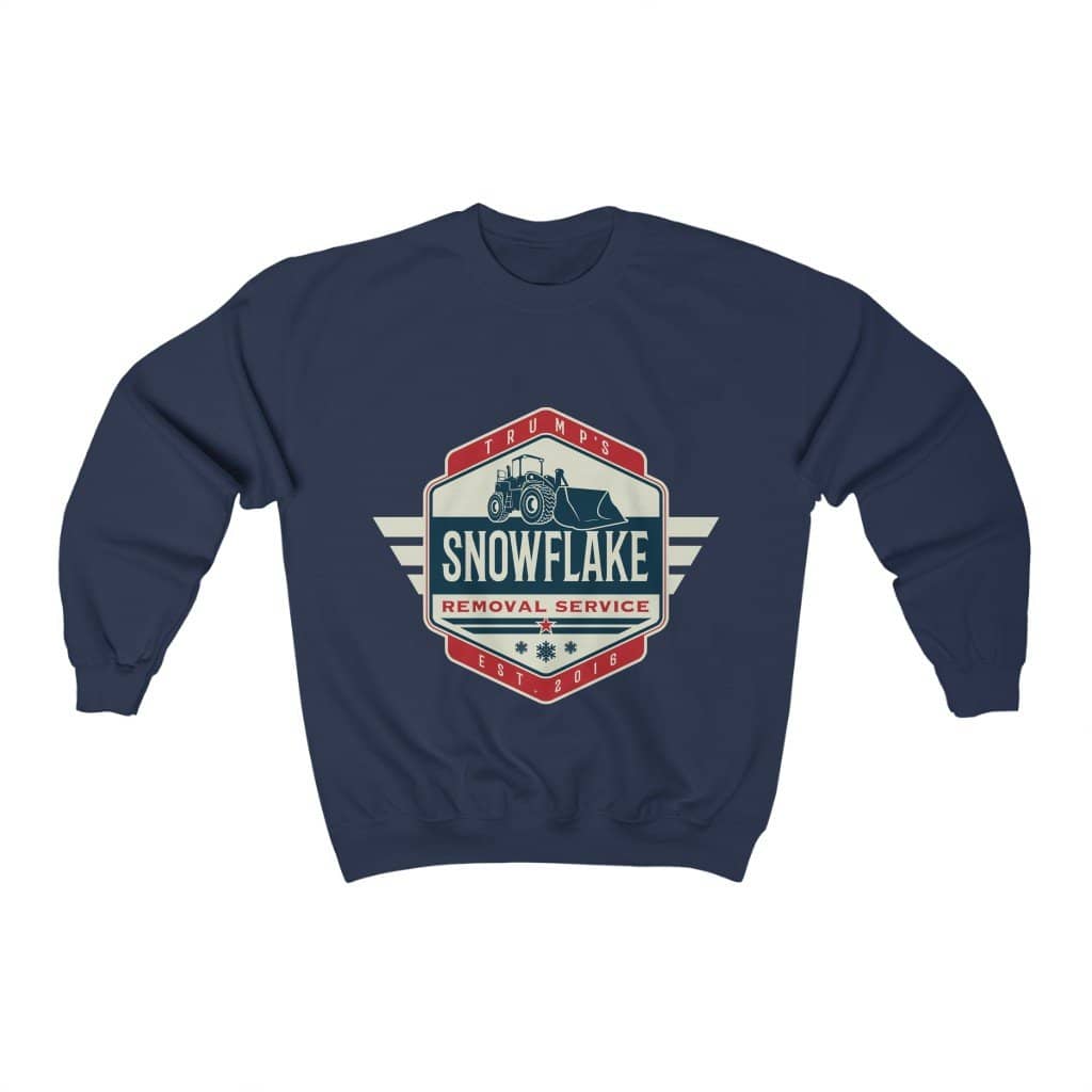 Snowflake Removal Service Unisex Heavy Blend™ Crewneck Sweatshirt - Trumpshop.net