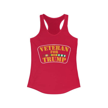 Veteran for Trump Ladies Ideal Racerback Tank - Trumpshop.net