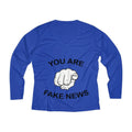You Are Fake News! Ladies' Long Sleeve Performance V-neck Tee - Trumpshop.net