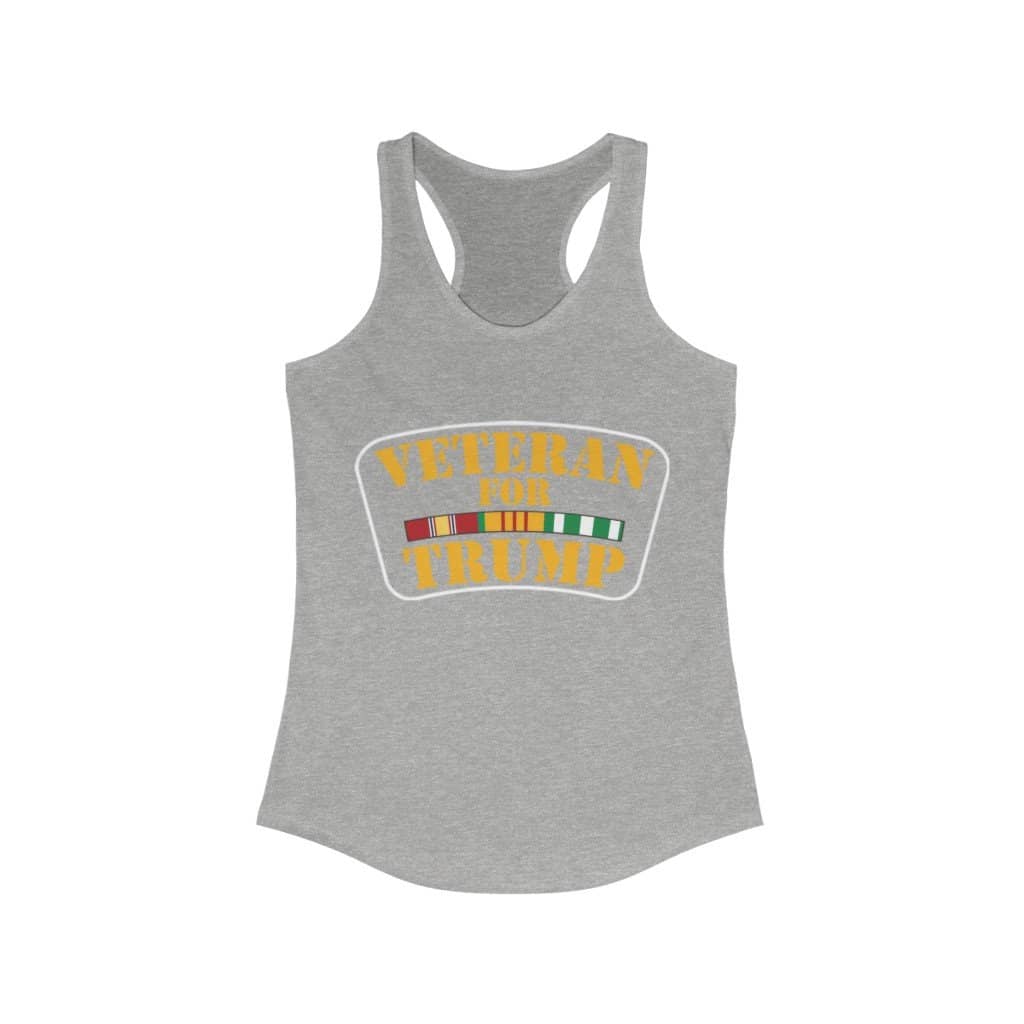 Veteran for Trump Ladies Ideal Racerback Tank - Trumpshop.net