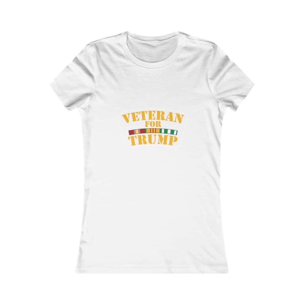 Veteran for Trump Softstyle Ladies' T-Shirt - Trumpshop.net