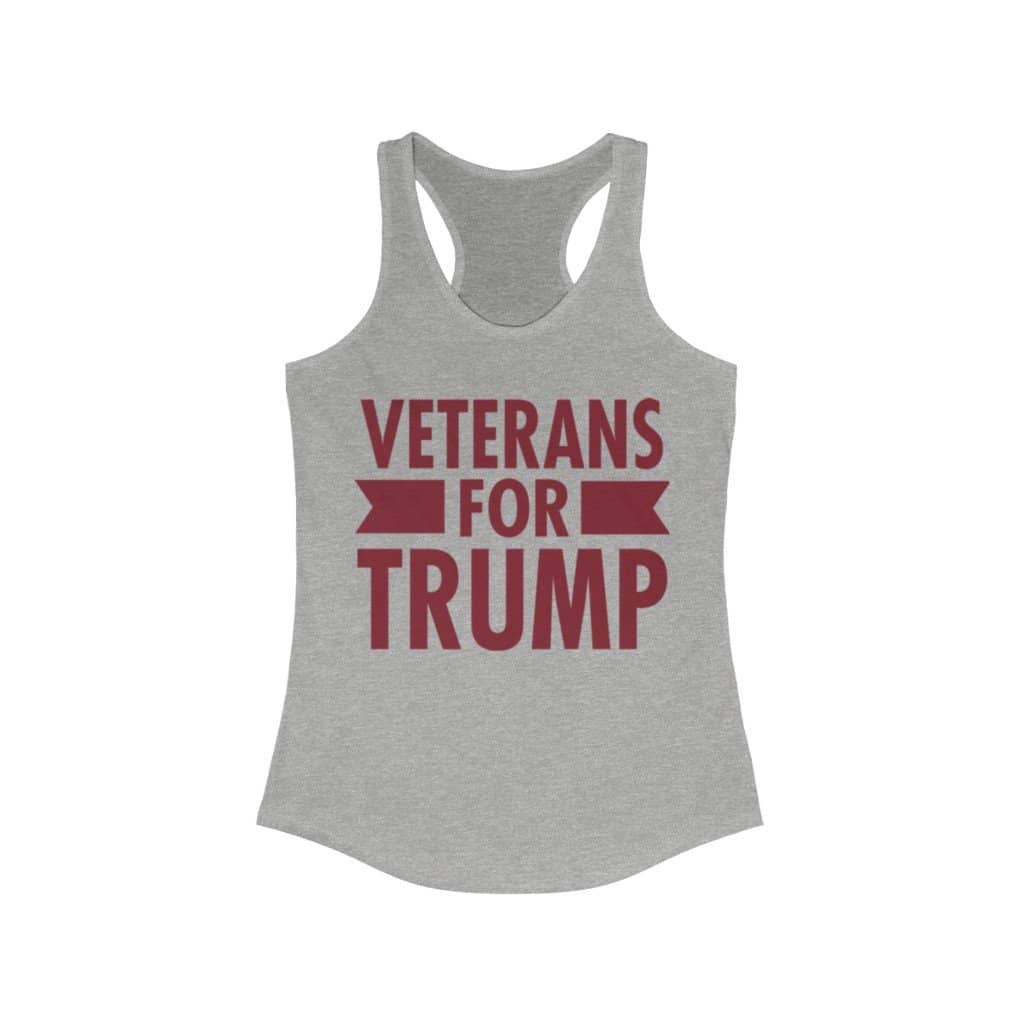 Veterans for Trump Ladies Ideal Racerback Tank - Trumpshop.net