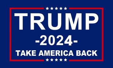 2024 Take America Back President Donald Trump Flag USA Polyester - Trumpshop.net