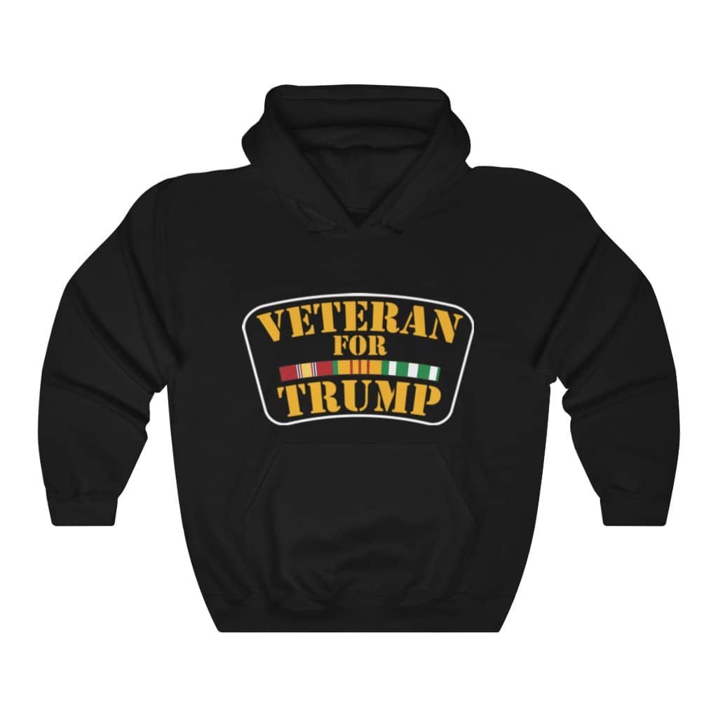 Veteran for Trump Pullover Hoodie 8 oz. - Trumpshop.net
