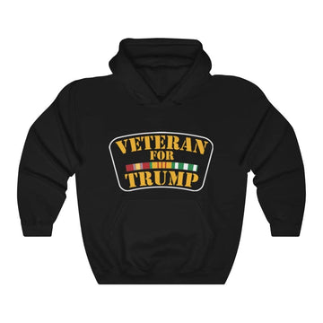 Veteran for Trump Pullover Hoodie 8 oz. - Trumpshop.net