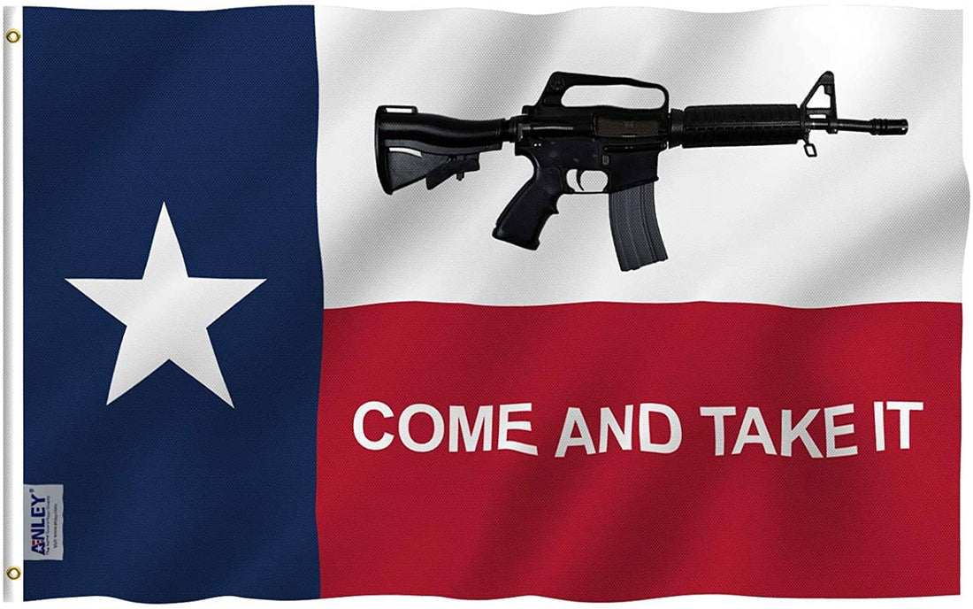 Texas Come and Take It Flags Polyester with Brass Grommets 3 X 5 Ft - Trumpshop.net