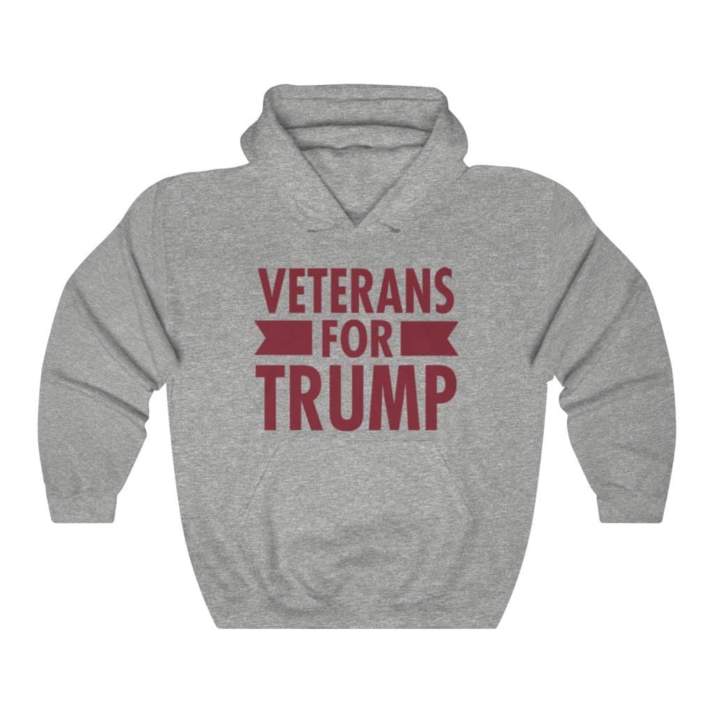 Veterans for Trump Pullover Hoodie 8 oz. - Trumpshop.net