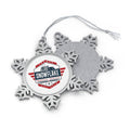 Snowflake Removal Service Pewter Snowflake Ornament - Trumpshop.net