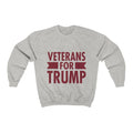 Veterans for Trump Crewneck Pullover Sweatshirt  8 oz. - Trumpshop.net