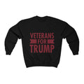 Veterans for Trump Crewneck Pullover Sweatshirt  8 oz. - Trumpshop.net