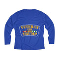 Veteran for Trump Women's Long Sleeve Performance V-neck Tee - Trumpshop.net