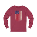 Betsy Ross Flag 13 Colonies Women's Long Sleeve Performance V-neck Tee - Trumpshop.net