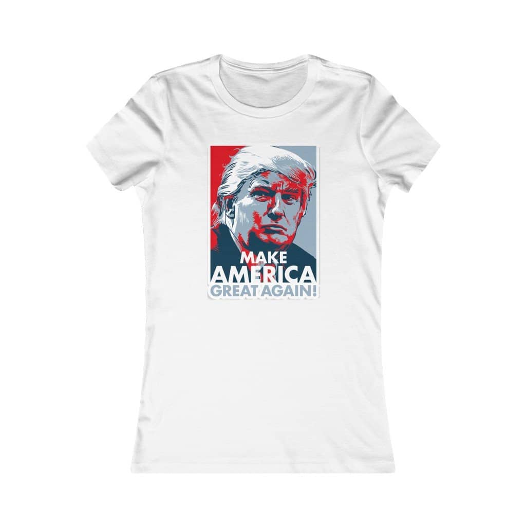 Make America Great Again Trump Iconic Ladies' T-Shirt - Trumpshop.net
