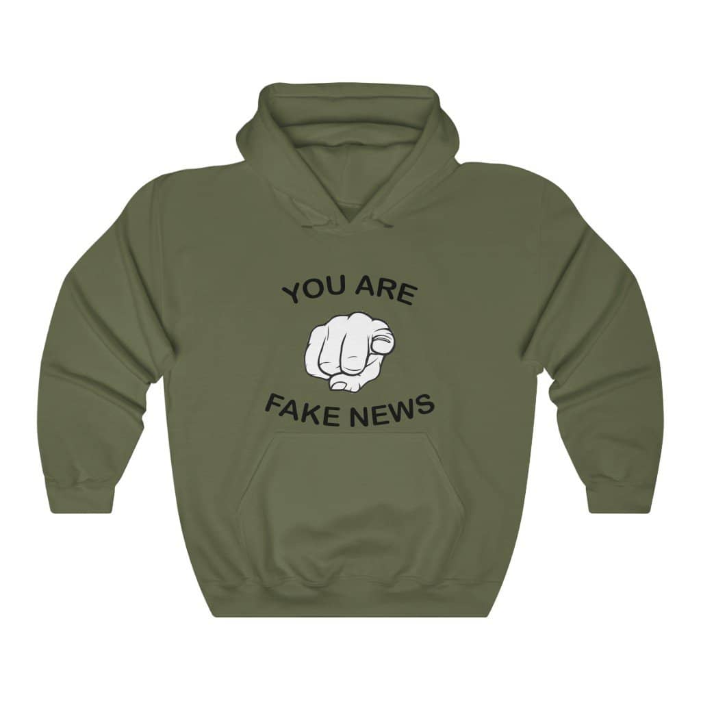 You Are Fake News! Pullover Hoodie 8 oz. - Trumpshop.net