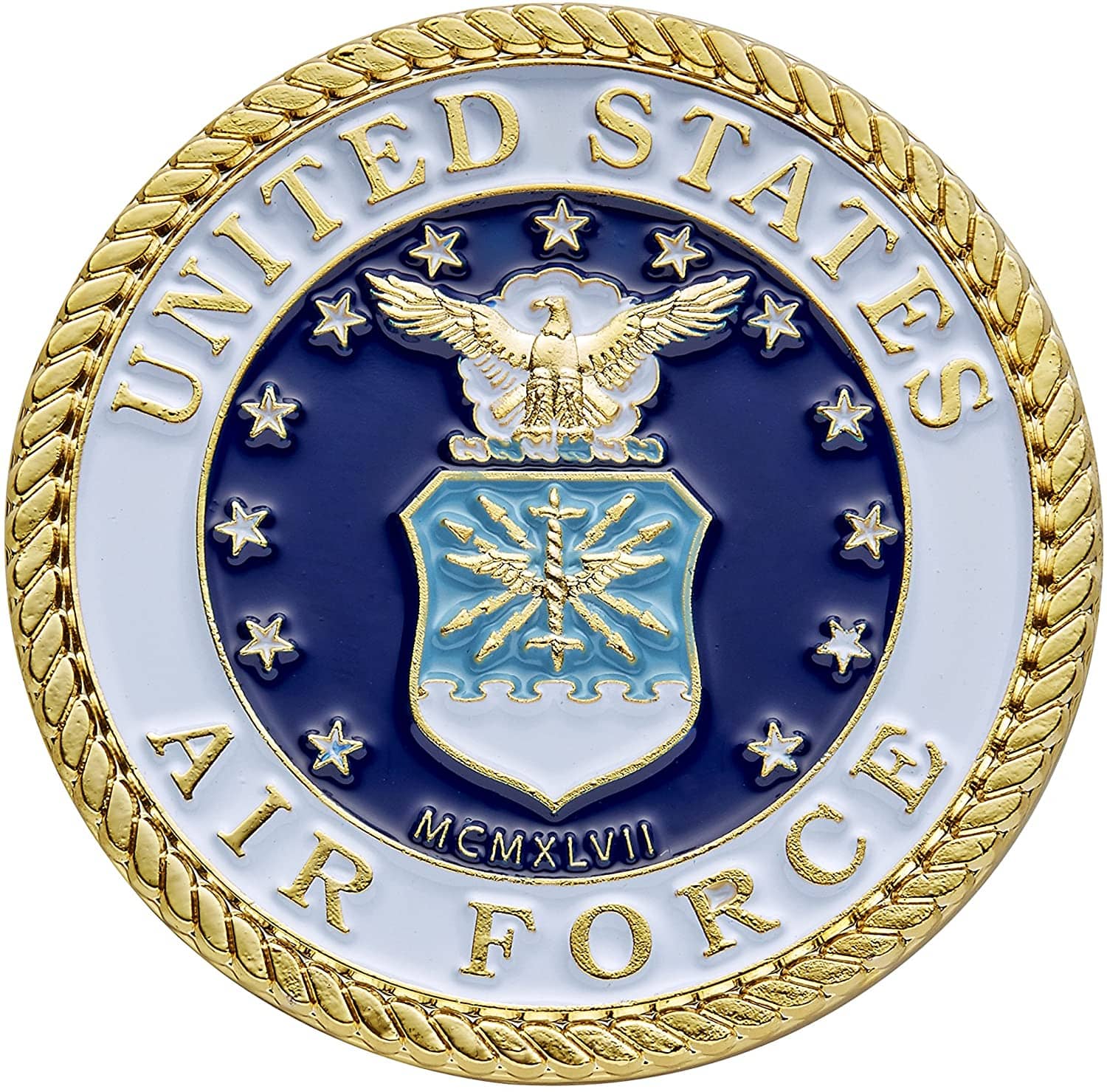 United States Air Force Challenge Coin with Hero's Valor Prayer 1-Pack (Single Coin) - Trumpshop.net