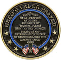 United States Navy Challenge Coin with Hero's Valor Prayer 1-Pack (Single Coin) - Trumpshop.net