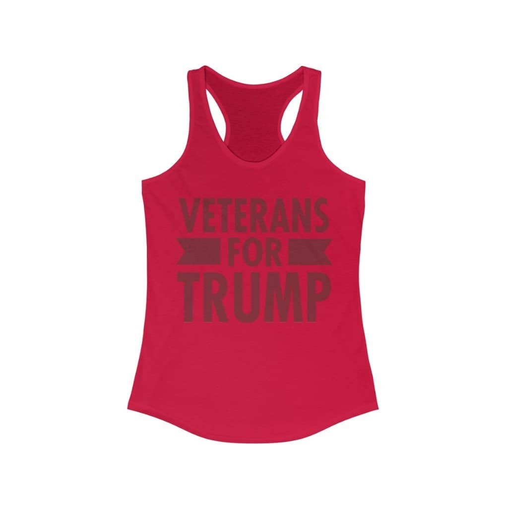 Veterans for Trump Ladies Ideal Racerback Tank - Trumpshop.net