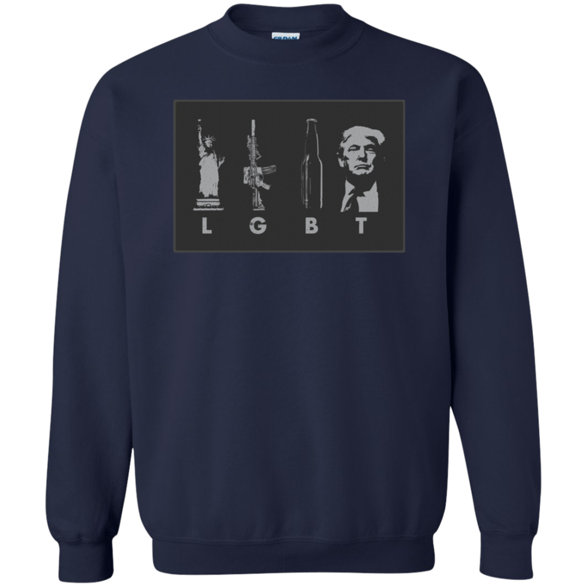 LGBT Donald Trump Crewneck Pullover Sweatshirt  8 oz. - Trumpshop.net