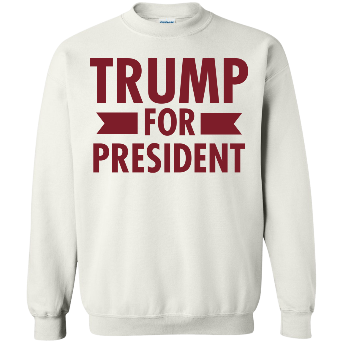 Trump for President Crewneck Pullover Sweatshirt  8 oz. - Trumpshop.net