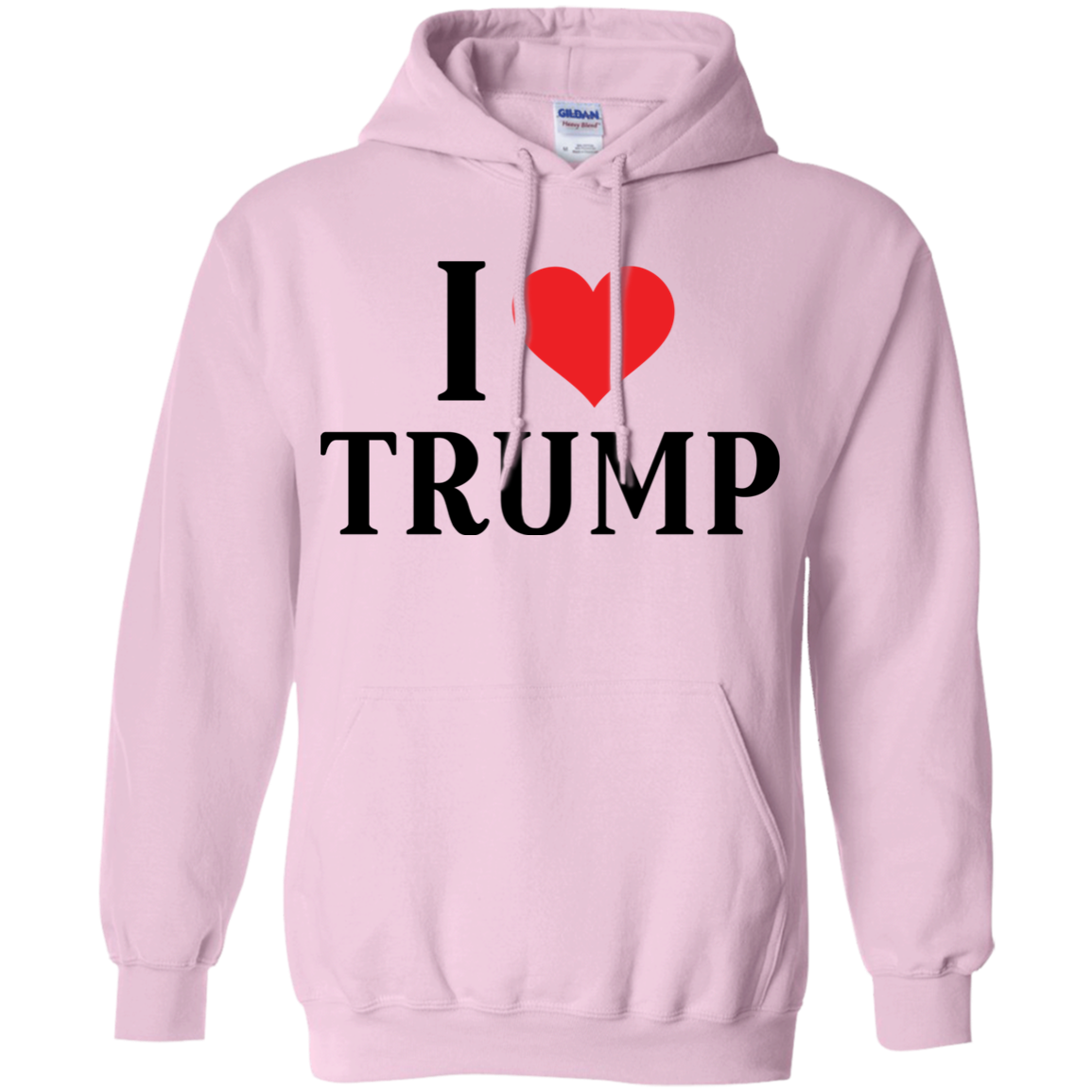 I Love Trump Pullover Hoodie 8 oz. - Trumpshop.net
