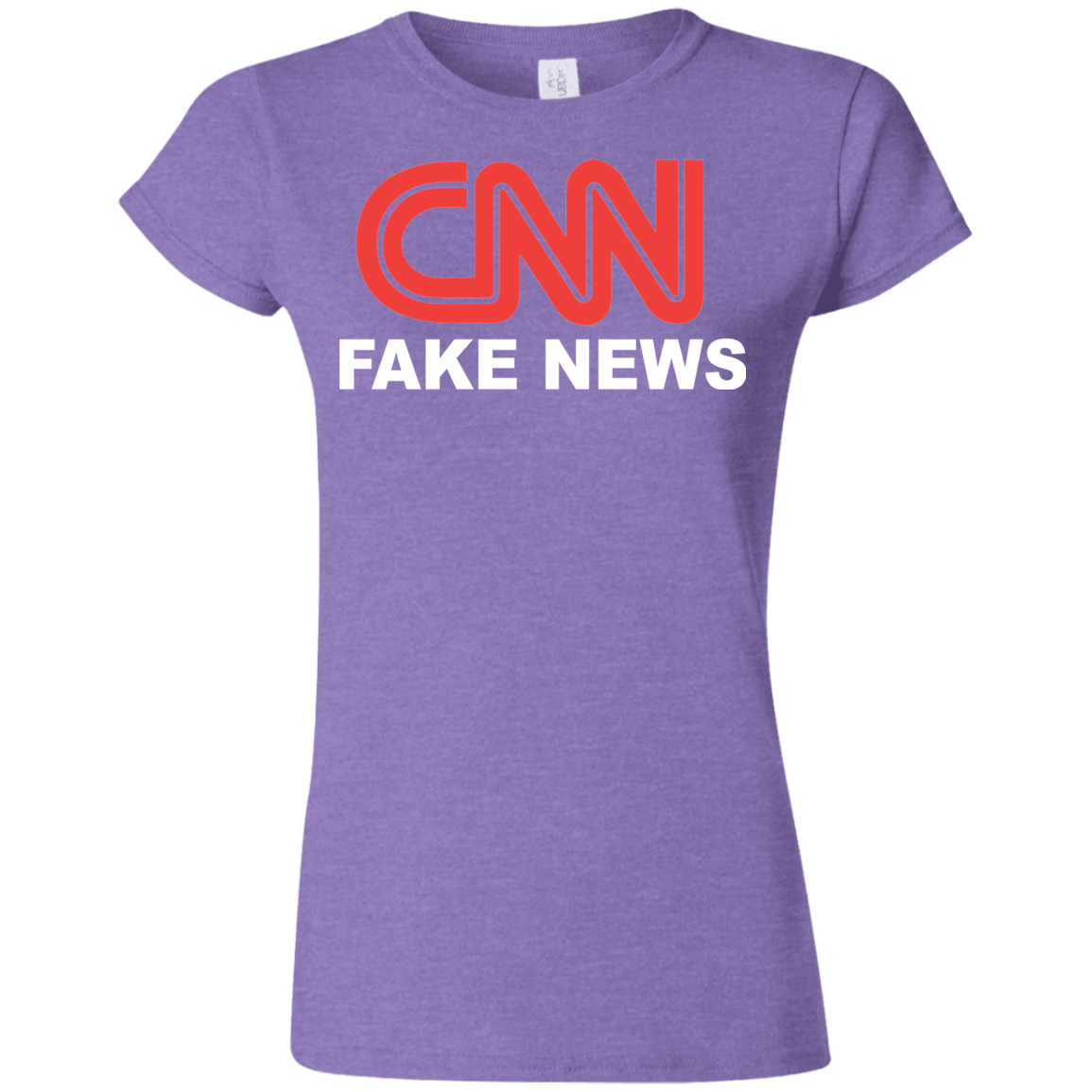 CNN Fake News Softstyle Ladies' T-Shirt - Trumpshop.net