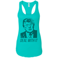 Trump Deal With It Ladies Ideal Racerback Tank - Trumpshop.net
