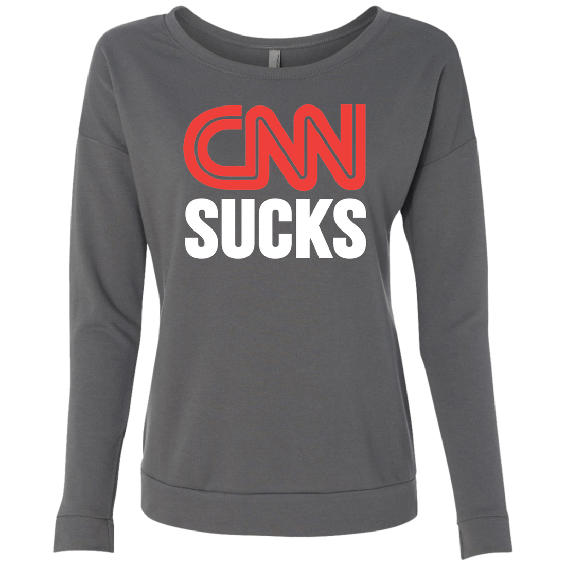 CNN Sucks Ladies' French Terry Scoop - Trumpshop.net