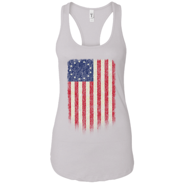 Betsy Ross Flag 13 Colonies Ladies Ideal Racerback Tank - Trumpshop.net