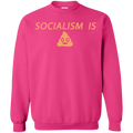 Socialism is Poop Crewneck Pullover Sweatshirt  8 oz. - Trumpshop.net