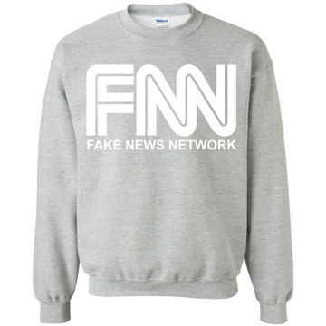 Fake News Network Crewneck Pullover Sweatshirt  8 oz. - Trumpshop.net