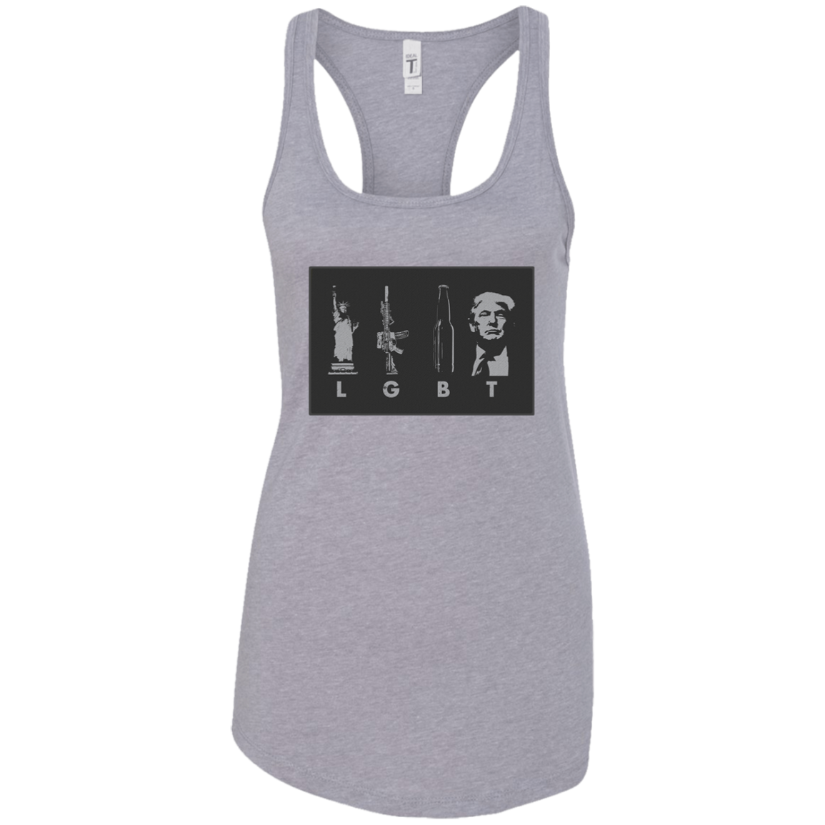 LGBT Donald Trump Ladies Ideal Racerback Tank - Trumpshop.net