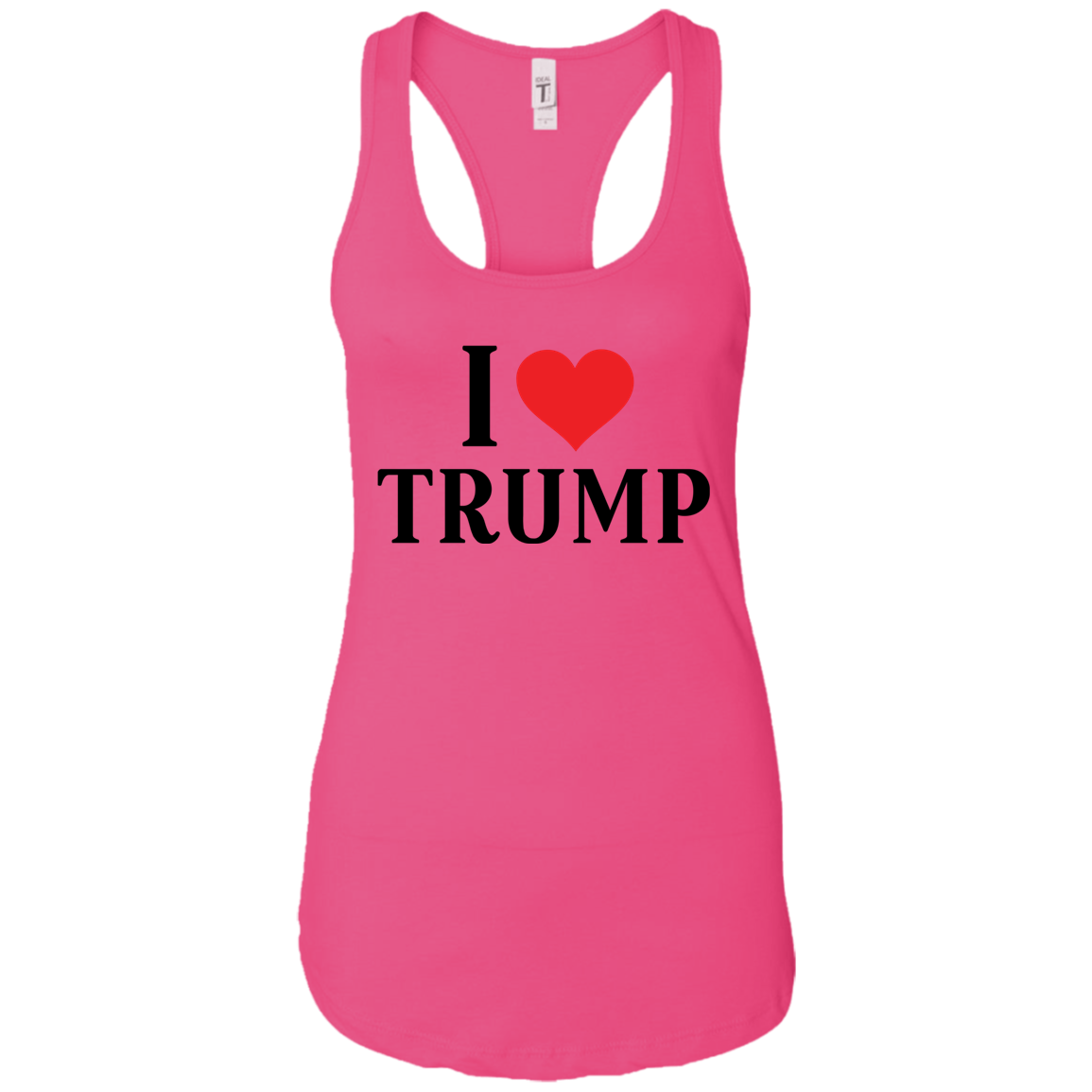I Love Trump Ladies Ideal Racerback Tank - Trumpshop.net