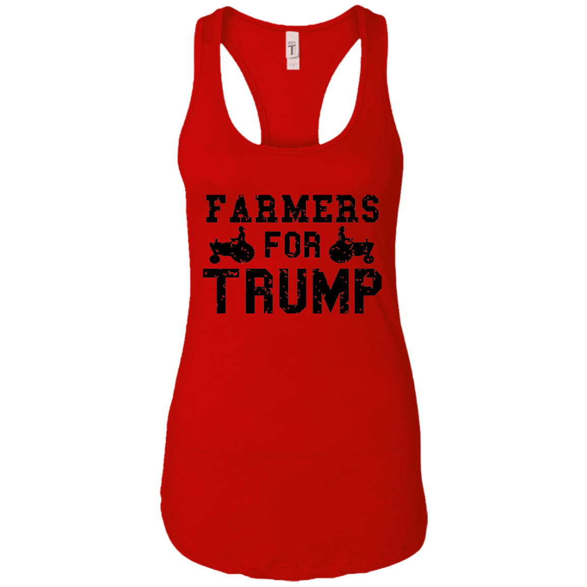 Farmers for Trump Ladies Ideal Racerback Tank - Trumpshop.net