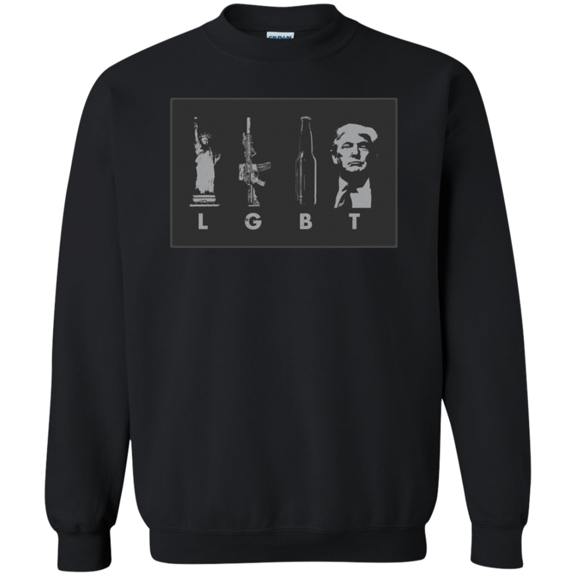 LGBT Donald Trump Crewneck Pullover Sweatshirt  8 oz. - Trumpshop.net