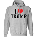 I Love Trump Pullover Hoodie 8 oz. - Trumpshop.net
