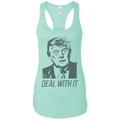 Trump Deal With It Ladies Ideal Racerback Tank - Trumpshop.net