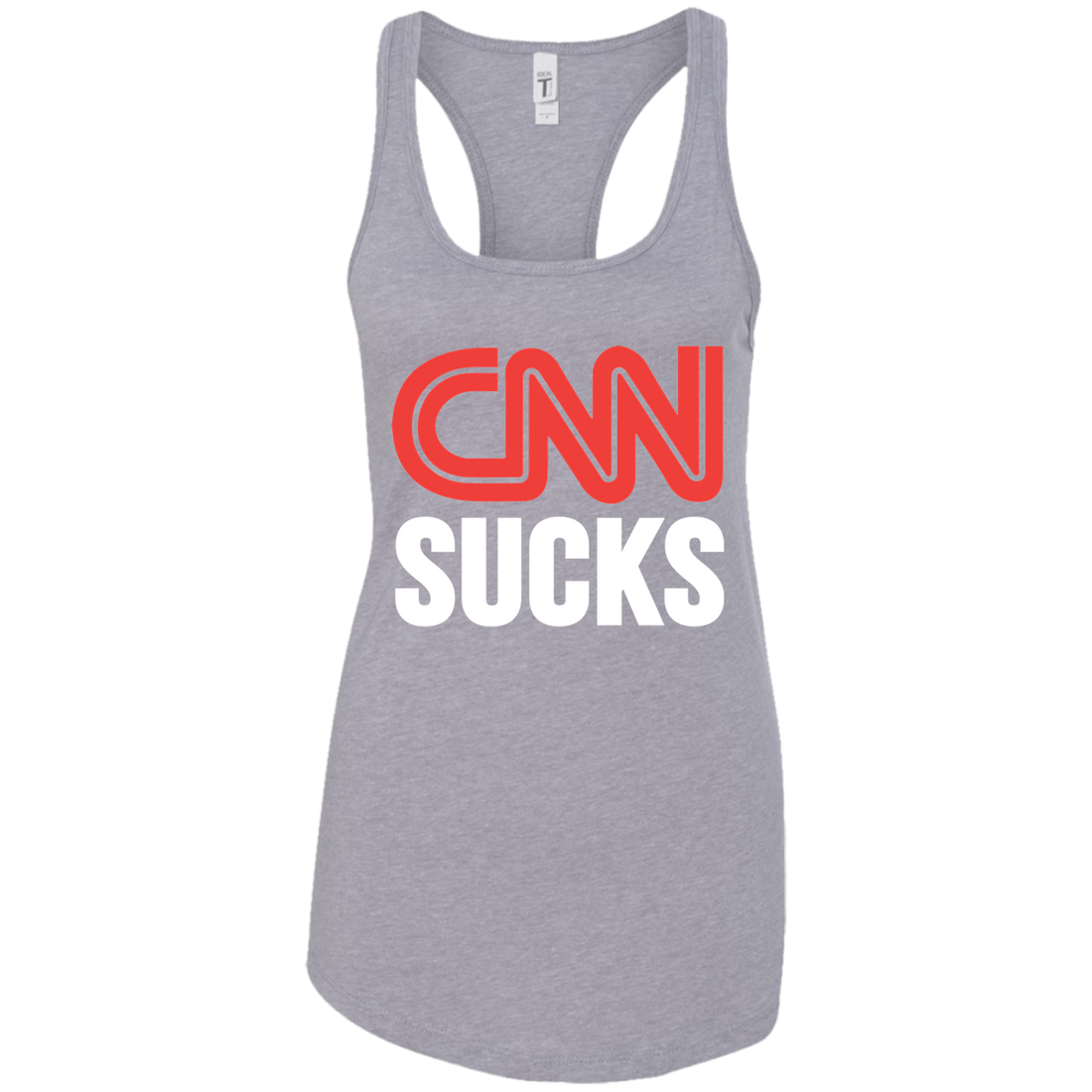 CNN Sucks Ladies Ideal Racerback Tank - Trumpshop.net