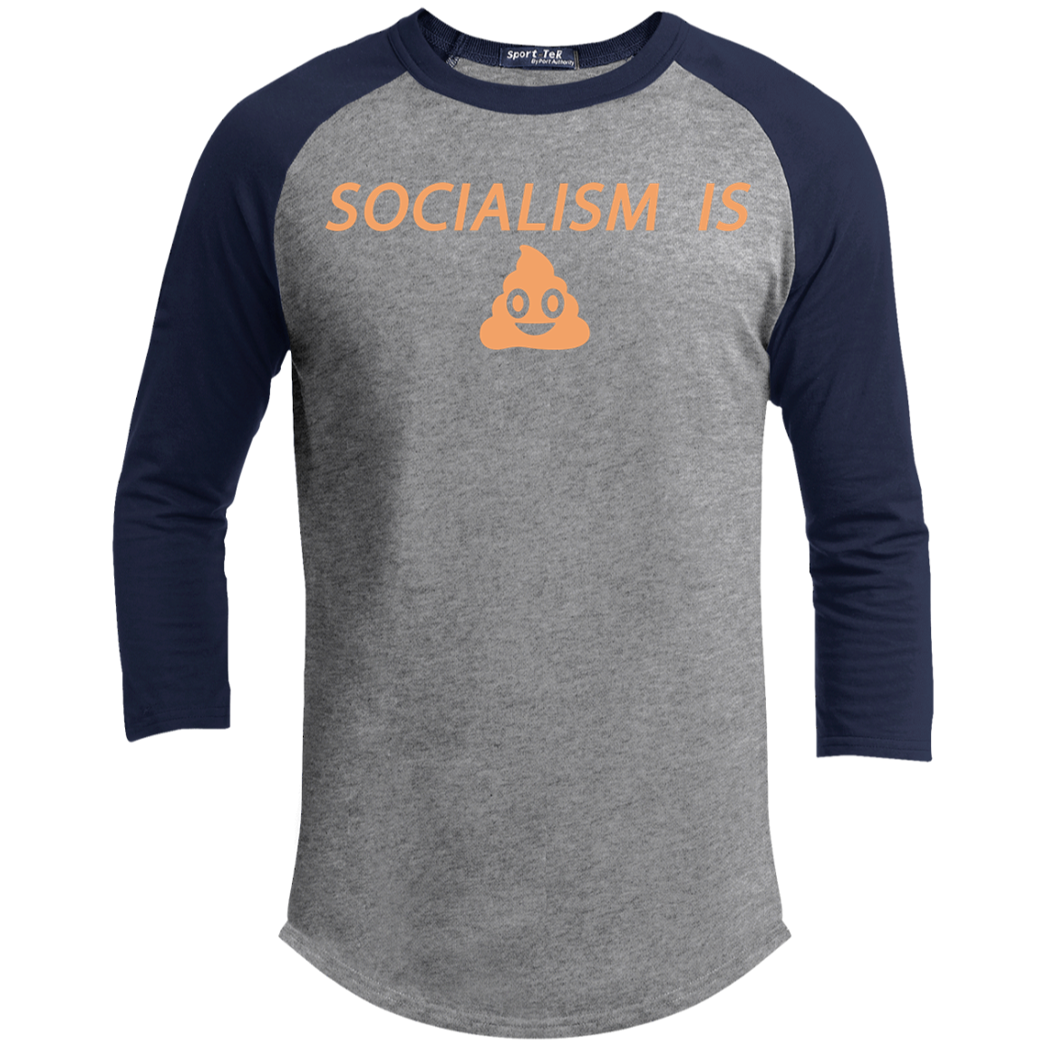 Socialism is Poop Sporty T-Shirt - Trumpshop.net