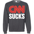 CNN Sucks Crewneck Pullover Sweatshirt  8 oz. - Trumpshop.net