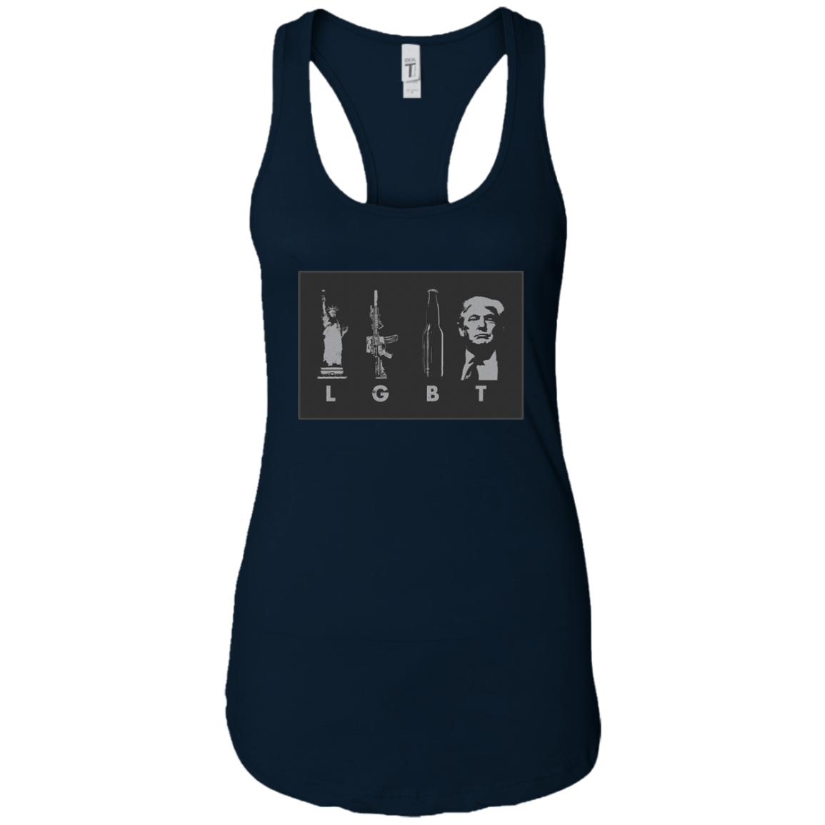 LGBT Donald Trump Ladies Ideal Racerback Tank - Trumpshop.net