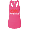 CNN Fake News Ladies Ideal Racerback Tank - Trumpshop.net